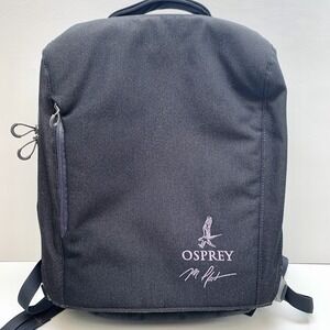 OSPREY Pixel Port Backpack Black w/ Green Lining Laptop Bag, w Osprey Logo
